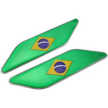 

3D Car Emblem Badge Sticker Brazil Flag Decals For Hyundai Volkswagen Golf Ford Fiesta Chevrolet Fiat Honda Renaul Peugeot Volvo