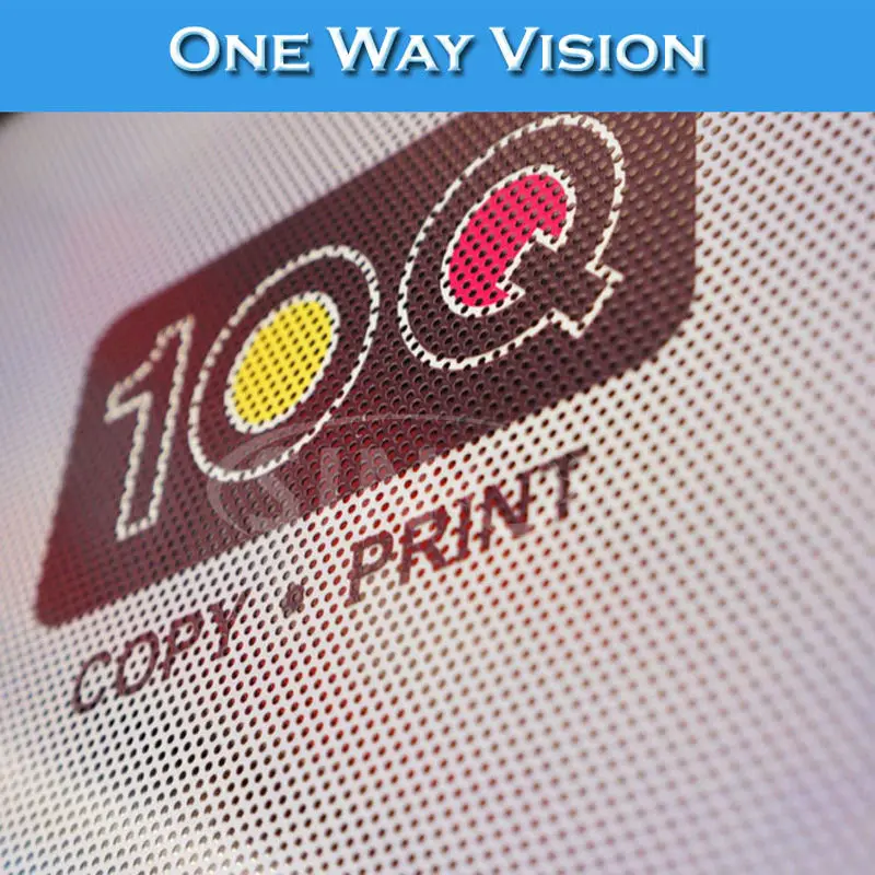 Eco Solvent Printing Self Adhesive Mesh Sticker One Way Vision Window