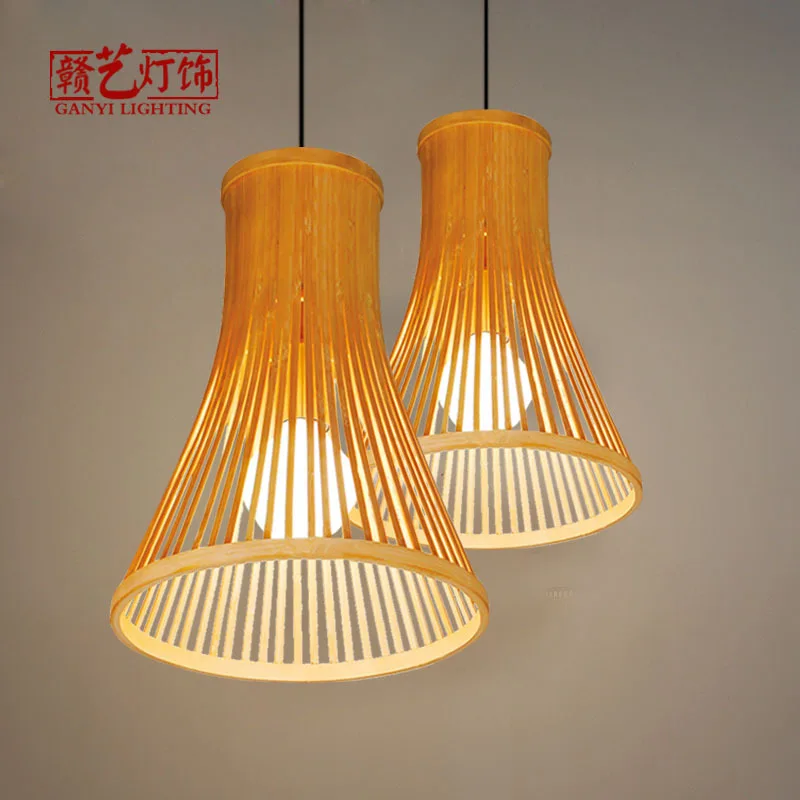 

chandeliers restaurants Japanese tatami bedroom new Chinese bamboo weaving decoration lighting lamps and lanterns