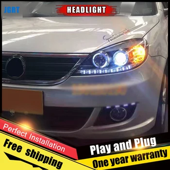 

2PCS Car Style LED headlights for VW Lavida 05-12 for Lavida head lamp LED DRL Lens Double Beam H7 HID Xenon bi xenon lens