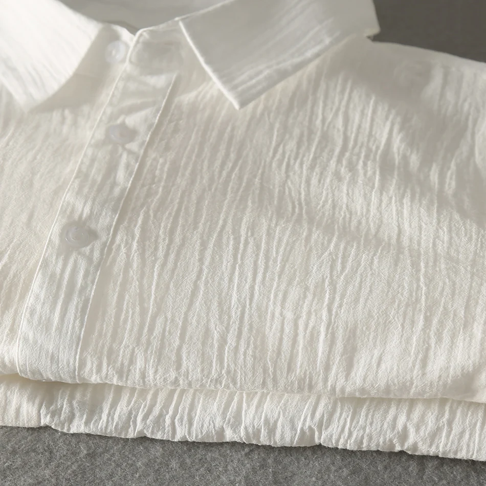 عارضة قمصان هاواي الرجال القطن الكتان مصمم العلامة التجارية صالح سليم رجل قمصان كم طويل ابيض القمصان للرجال ملابس الربيع