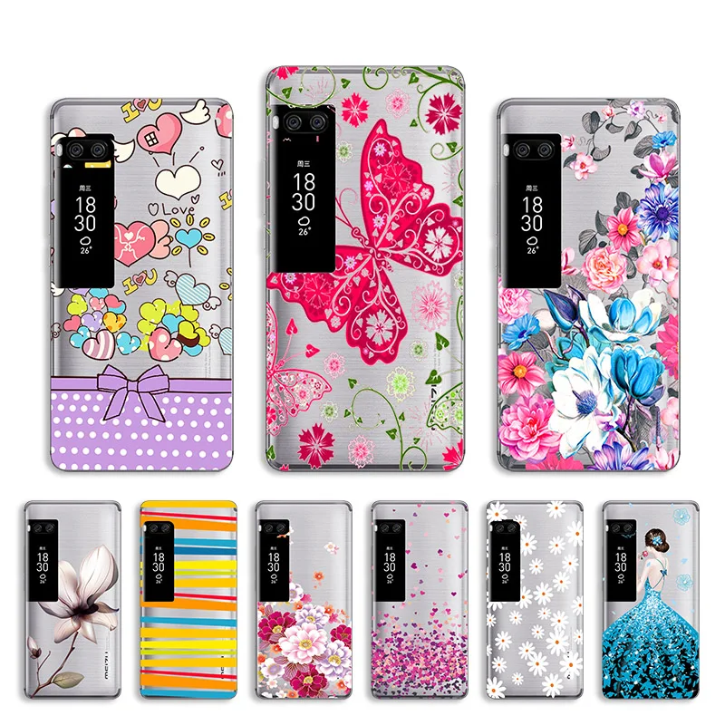

Silicone Soft TPU Case For Meizu Pro 7 Plus Case For Meizu Pro 7 Plus Pro7 7Plus Back Cover Transparent Painted Protective Shell