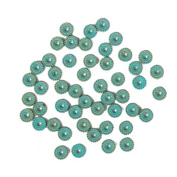 

Jewelry diy 50pcs alloy Vintage Bronze Verdigris flower Beads European Charms Pendant Bracelet necklace earrings Findings