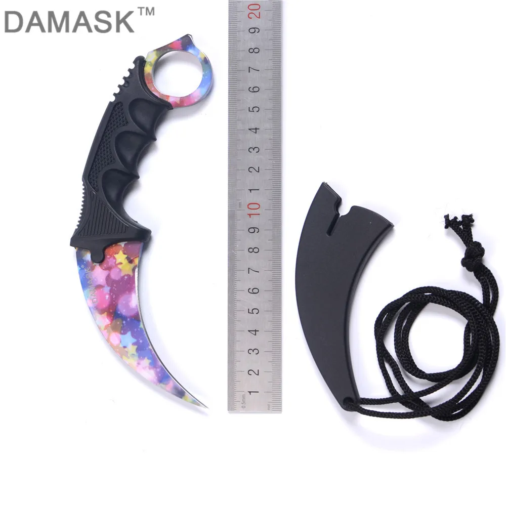 

DAMASK Karambit Counter Strike Outdoor Survial Portable Sharp Knife CSGO Karambit Camping Hunting Hiking Fighting Tactical Tools
