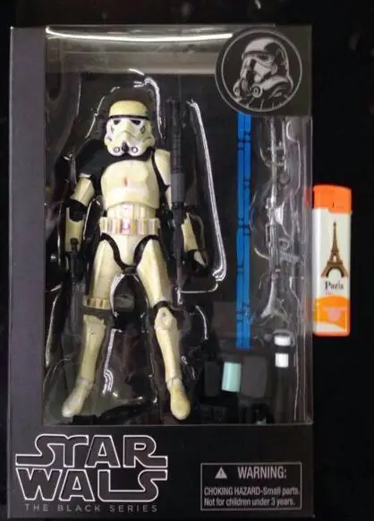 Star Wars Black Series 6 фигурки из аниме Дарт Вейдер Кайло Рен Штурмовик Боба Фетт 6 дюймов фигурки из фильма детские игрушки - Цвет: With Box