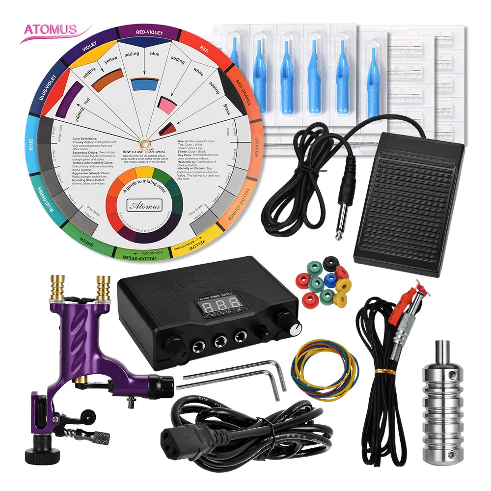 

Rotary Tattoo Machine Kits Makeup Beginner Set Tatoo Professional Profissional Pen Kit Tattoo Profissional Machine Pen Rotary