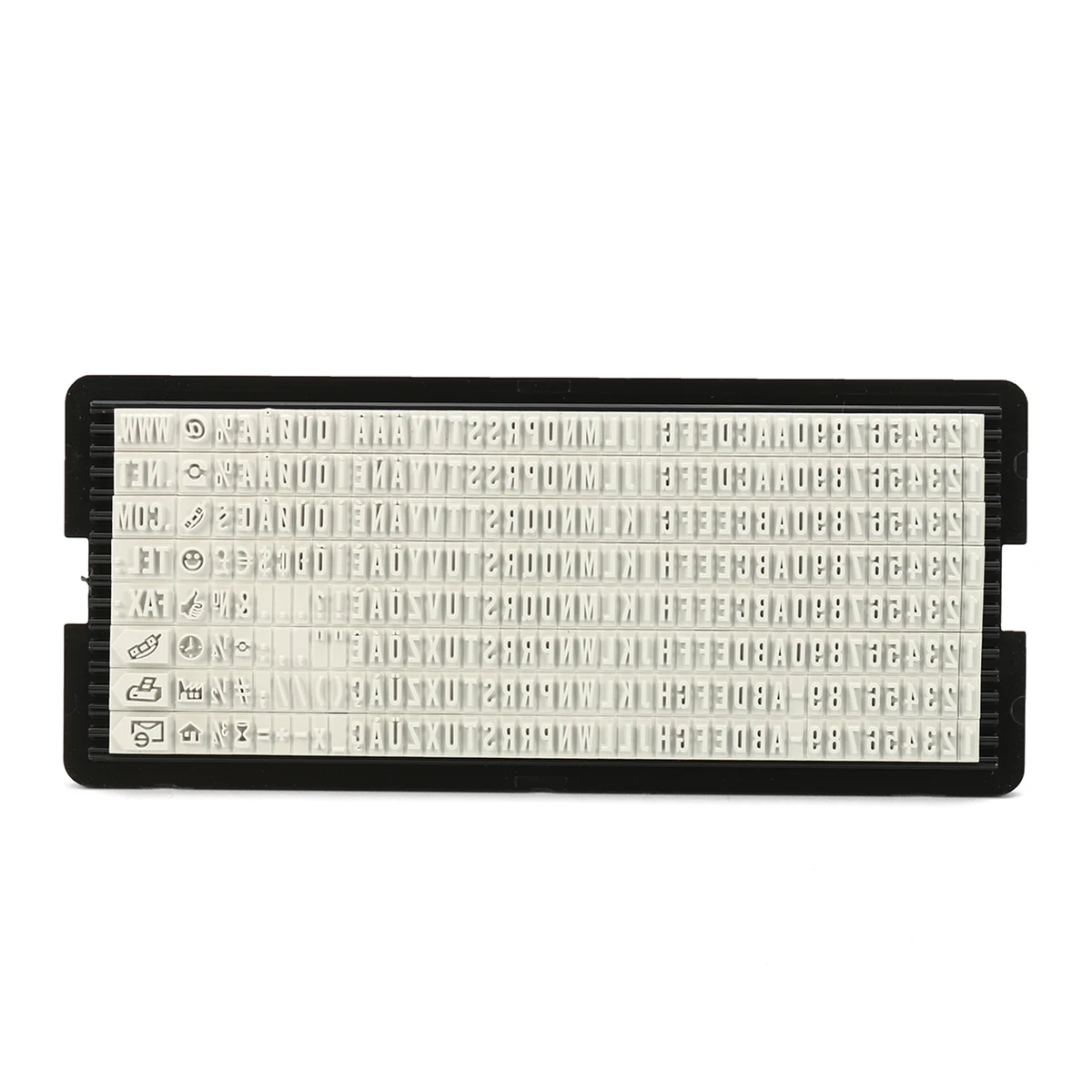 Kopen Plastic Digitale Brief Stempel Kits DIY Zelfinktende Lettertype Combinatie Stempelen Custom Stempel Gereedschap Supply 3mm 4mm letters Plaat