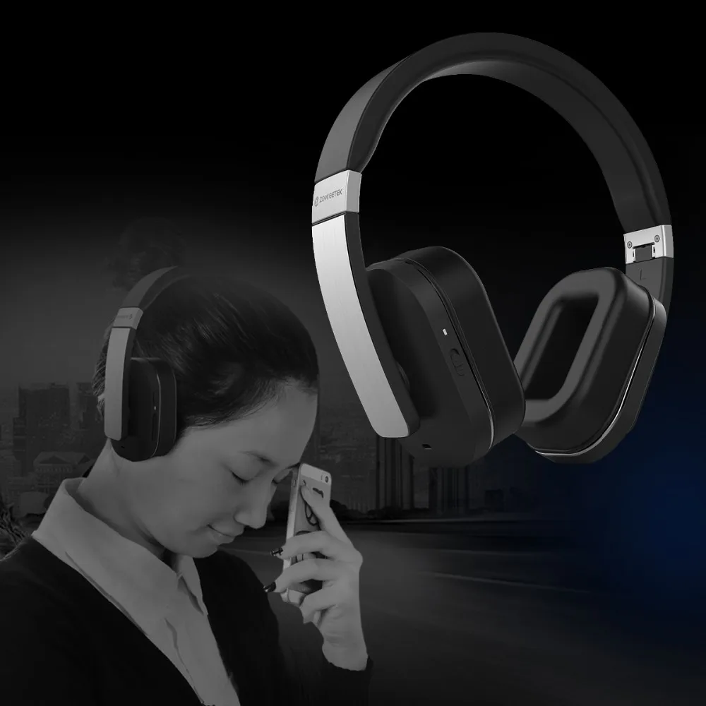 Zoweetek H01A Bluetooth наушники беспроводные стерео бас гарнитура Накладные наушники с микрофоном для Xiaomi huawei MP3 музыка