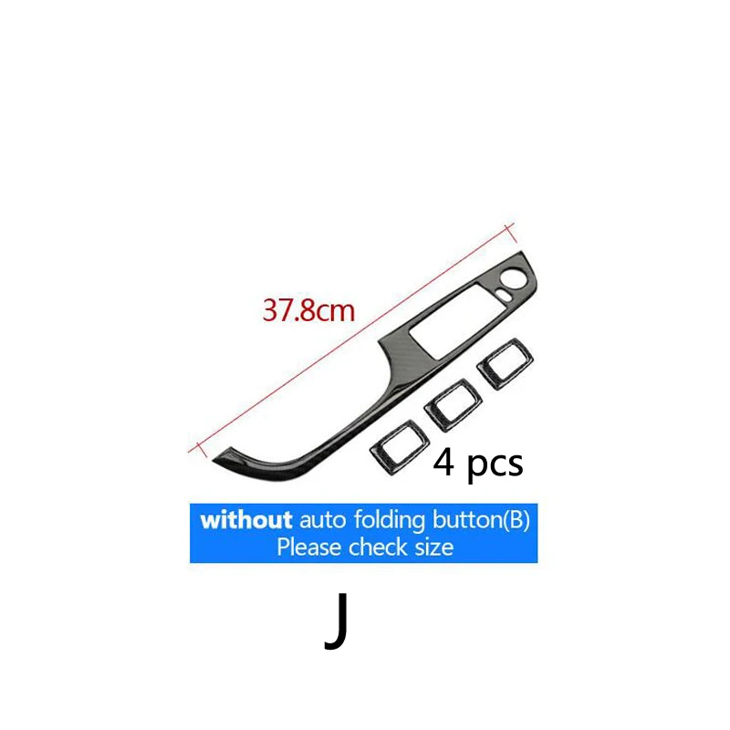 Углеродное волокно для BMW 3 серии E90 E92 E93 интерьер переключения передач кондиционер CD панель двери Подлокотник Накладка наклейка аксессуар - Название цвета: J Type