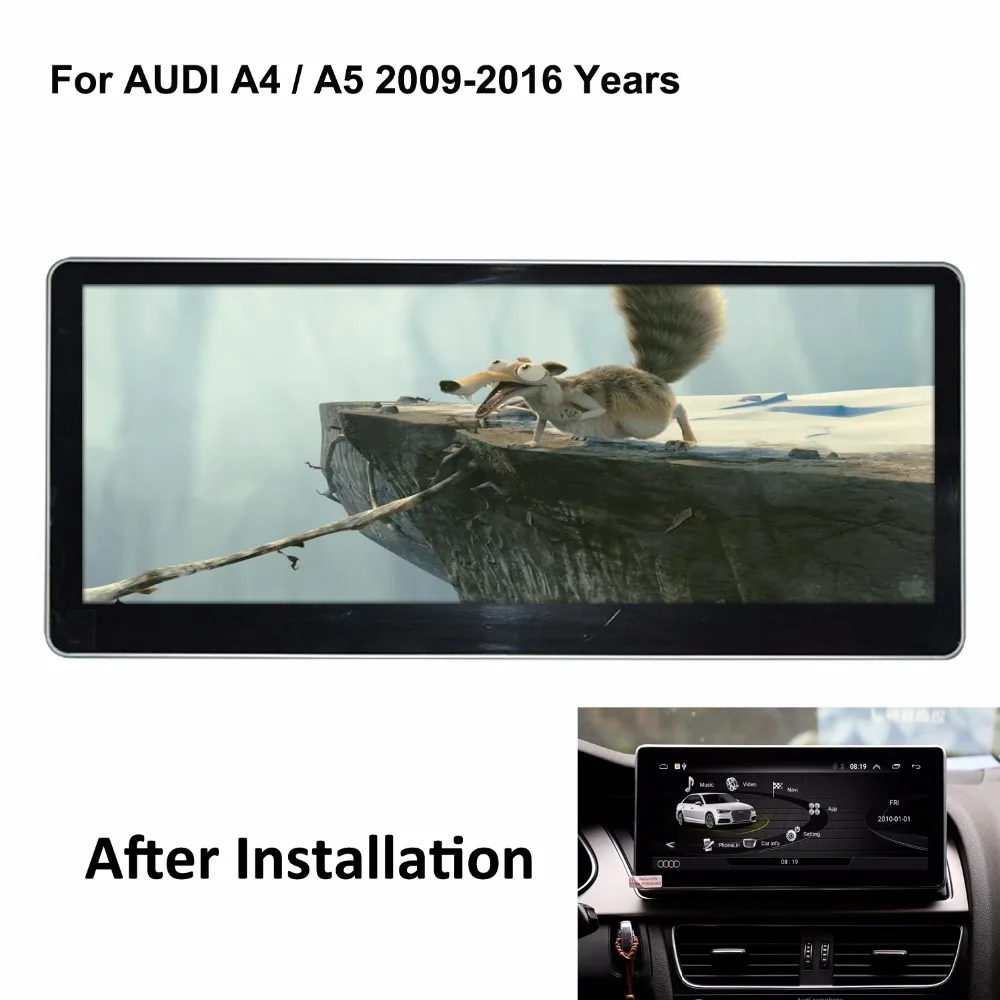 

COIKA Android 8.1 System Car GPS Receiver For Audi A4 A5 09-16 IPS Touch Multimedia Stereo Radio BT SWC WIFI DAB Carplay 2+32G