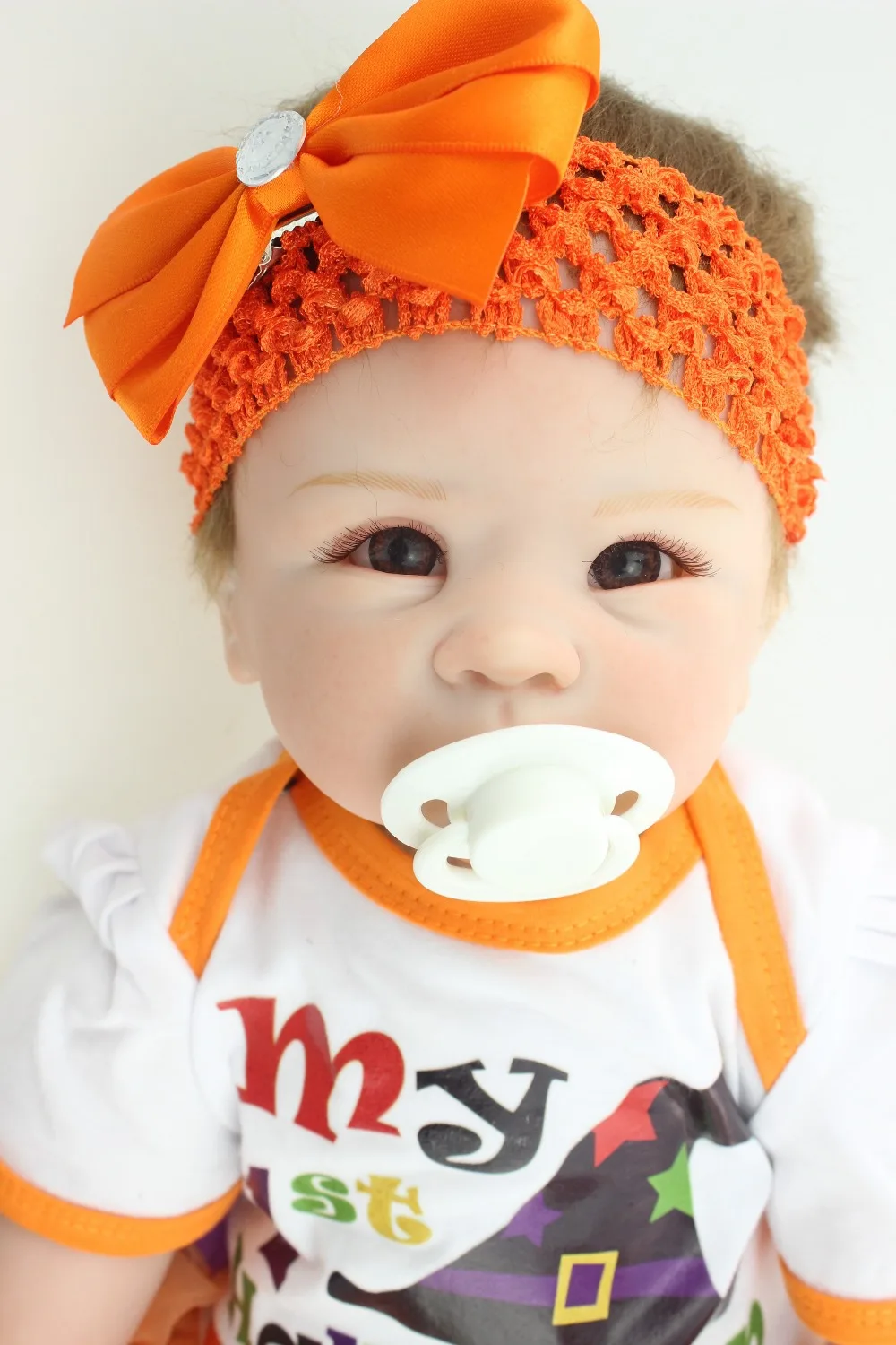 

High Quality Simulation doll Imported Mohair Doll Silicone Vinyl Toys Soft Cotton Body Children Birthday Present