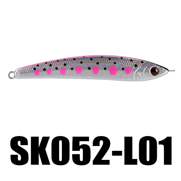 SeaKnight SK052 приманка для рыбалки Карандаш 80 мм 13,5 г Тонущая искусственная приманка 8 шт./лот жесткая приманка с крючком VMC - Цвет: L01