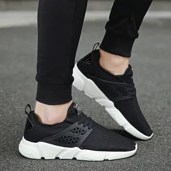 

Fashion Summer Light Stylish Mesh Breathable Shoe Men Casual Slip On Shoes Tenis Masculino Adulto Solid Color Shoes For Male