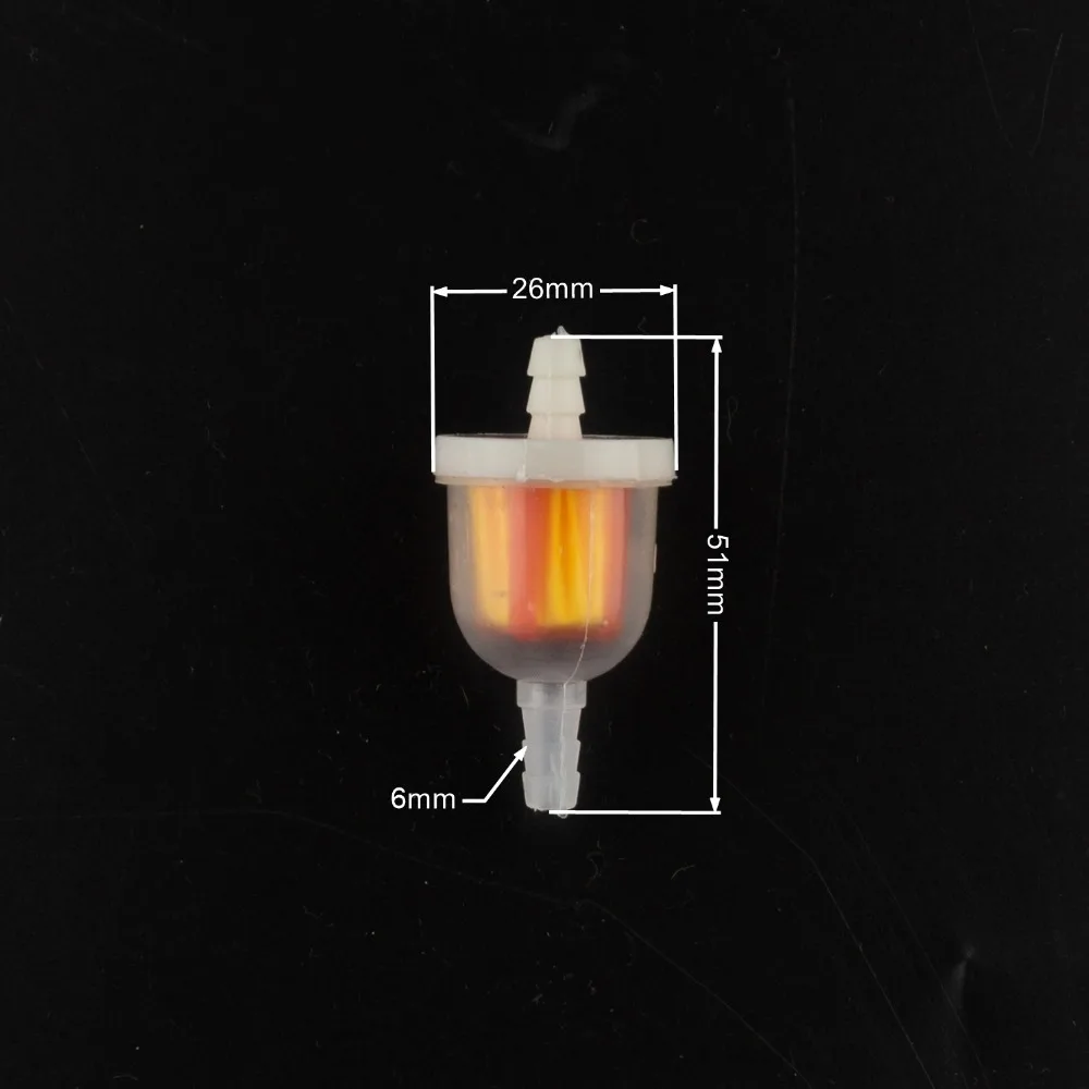 1 шт. Универсальный мотоциклетный встроенный газовый топливный фильтр 6 мм 7 мм 8 мм 1/" газонокосилка маленький двигатель мотоциклетный Топливный фильтр Магнит бензин