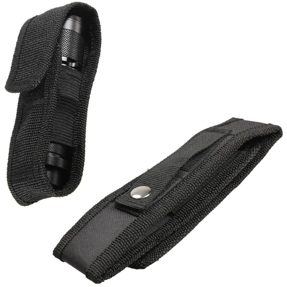 

Nylon Holster Holder Case Belt Magic Tape Pouch for LED Flashlight Torch --M25