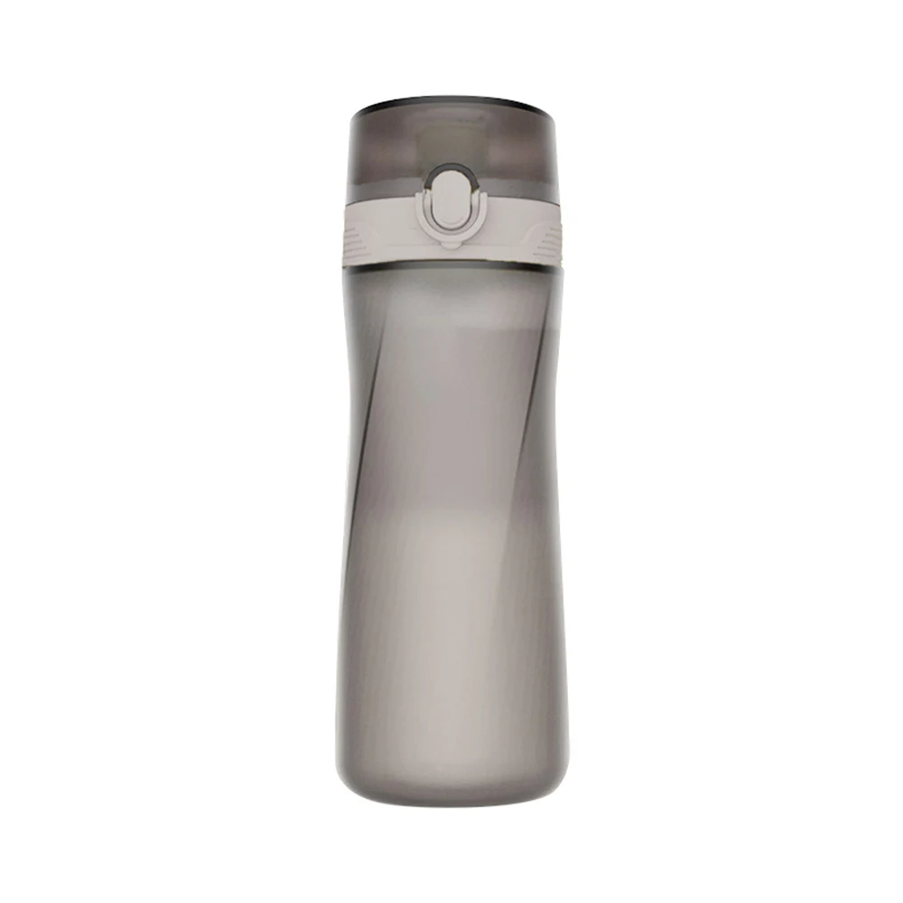 450 мл портативная Матовая бутылка для воды с прыгающая крышка Спортивная бутылка для питья герметичная уличная питье для путешествий бутылки - Цвет: Gray Cloud