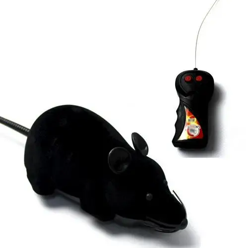 Портативный беспроводной пульт дистанционного управления Радиоуправляемая электронная Крыса Мышь игрушка "мышь" забавная Милая Беспроводная управляемая светодиодная многоцветная для кошек собак домашних животных - Цвет: 03
