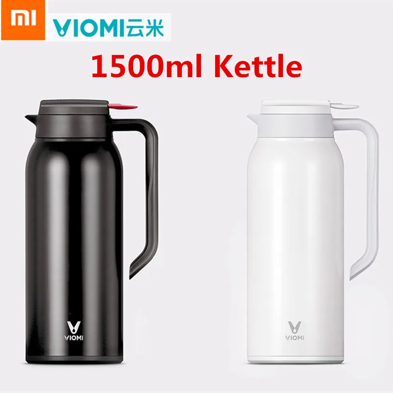 Xiaomi VIOMI нержавеющая сталь бутылка 1.5L большой ёмкость термос воды Вакуумная чашка