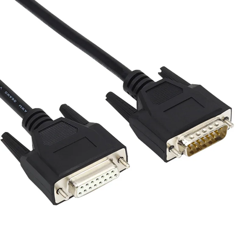 

Industrial Grade DB15 Cable Male to Female Male to Male Female to Female 15 Pin Data Cable 2 Rows DB 15P Serial Parallel Port