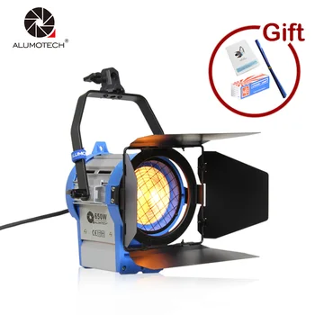 

ALUMOTECH As Arri 650W Fresnel Tungsten Light+Bulb+Barndoor For Camera Photographic Studio Video Equipment Support Free Shipping