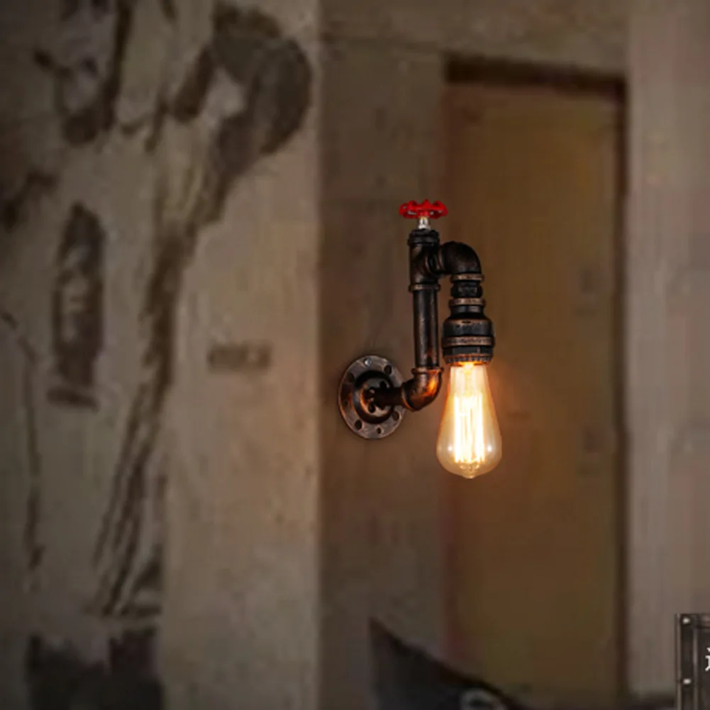 Industrial Lighting Retro Light Aisle Stairs Corridor Balcony Wall Lamps American Restaurant Bar ...