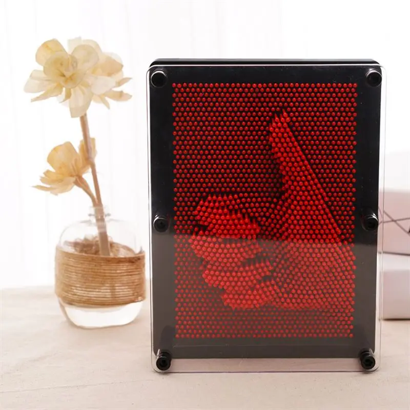 Детские забавные игрушки пластиковые 3D DIY модели антистресс клон отпечатков пальцев иглы слизи рук Плесень Детские развивающие игрушки FJ88 - Цвет: red L