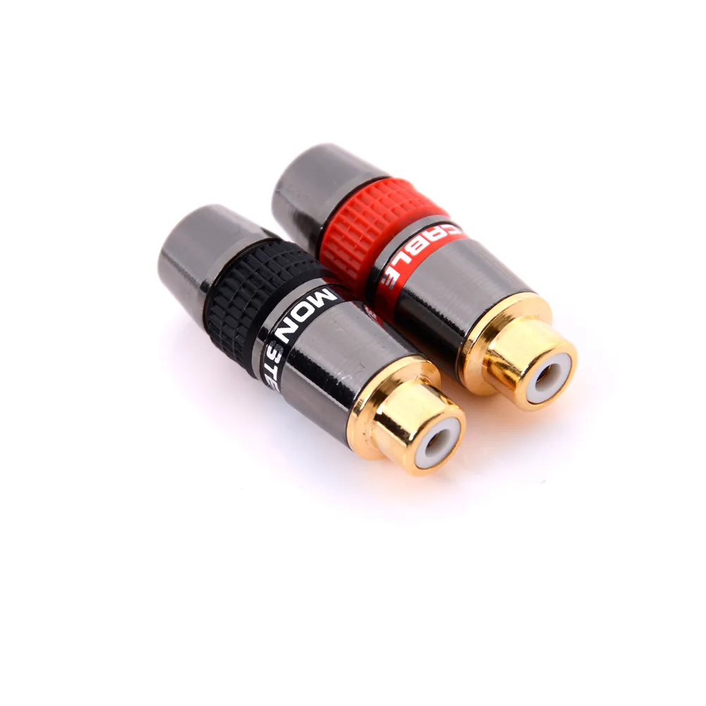 

4pcs/lot gold plating RCA connector RCA Female socket