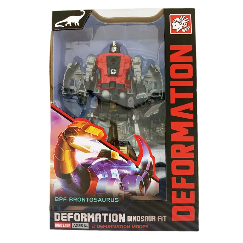 G1 BPF трансформация Dinoking Volcanicus Grimlock Slag Sludge Snarl Swoop slash Dinobots 5в1 фигурка робота игрушки - Цвет: Sludge With Boxes