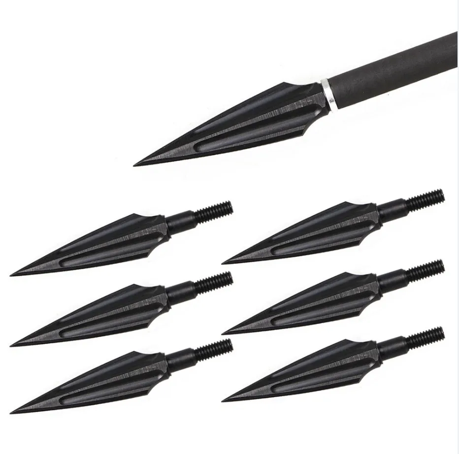Buy 3/6/9pcs High Steel Archery Arrowheads Hunting