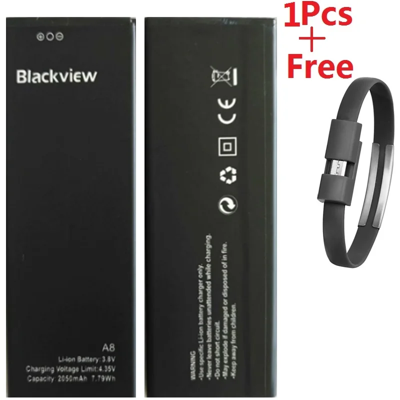 Новый Батарея для Blackview A8 мобильного телефона Batteria 2050 мАч литий-ионный