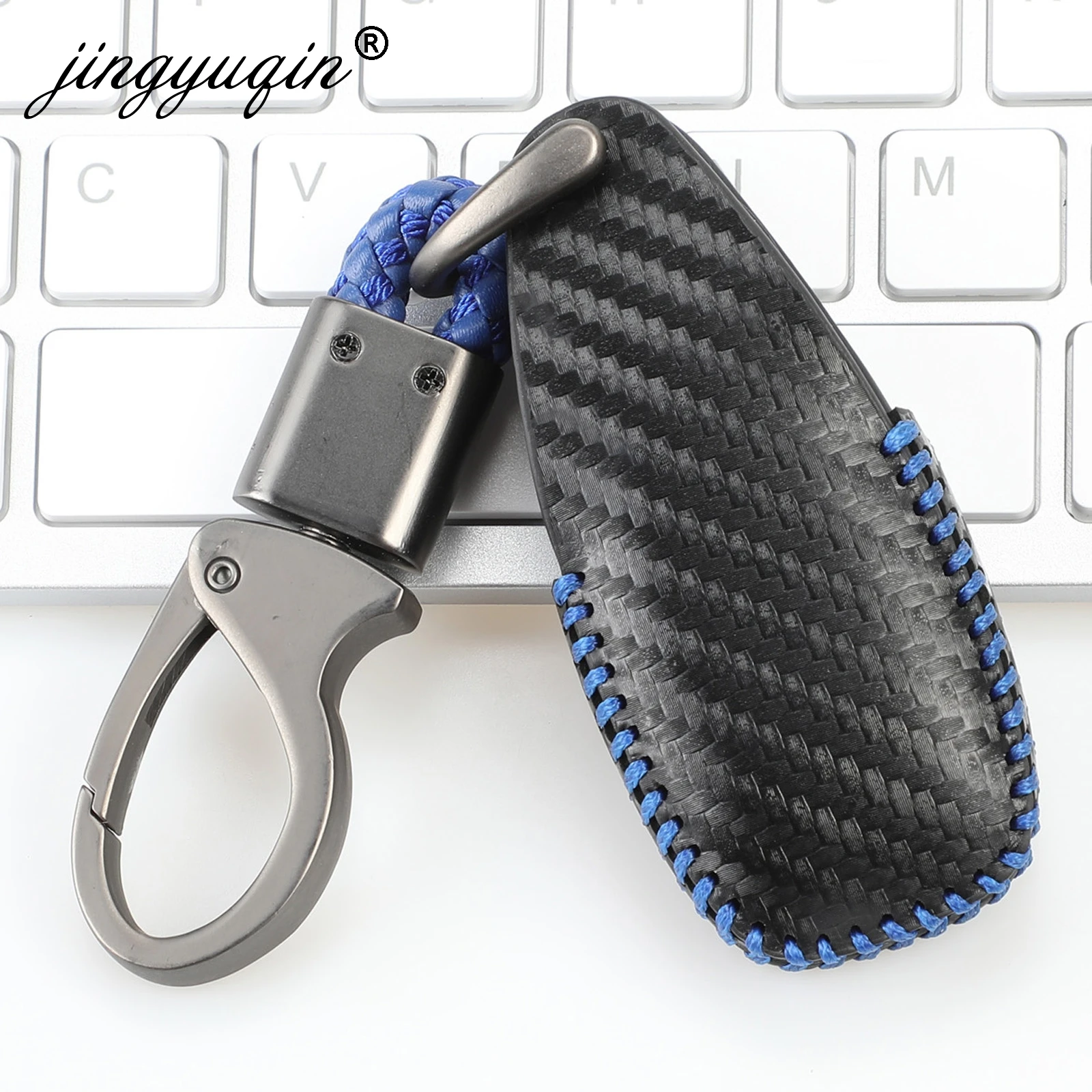 Generic Car Styling Leather Key Ring Cover Case Holder For Ford Best