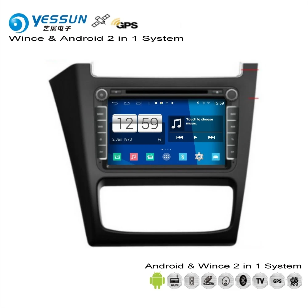 YESSUN для Volkswagen VW FOX~-Автомобильный Android мультимедийный радио CD dvd-плеер gps Navi Карта Навигация Аудио Видео Стерео