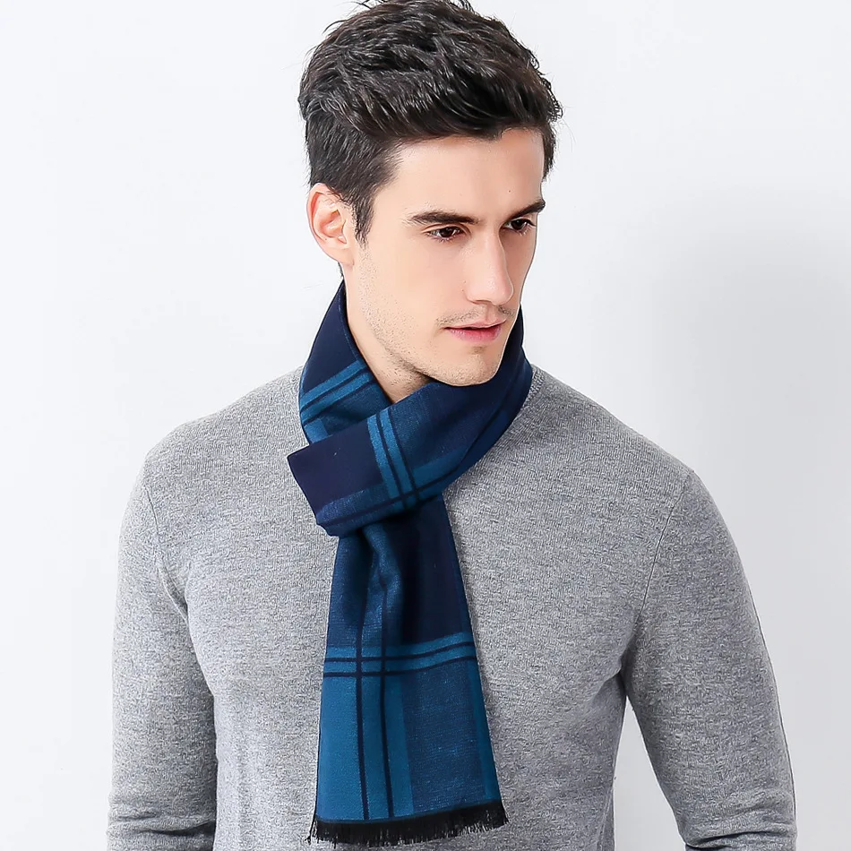 Autumn and winter new stripes business men scarf Leisure comfortable ...