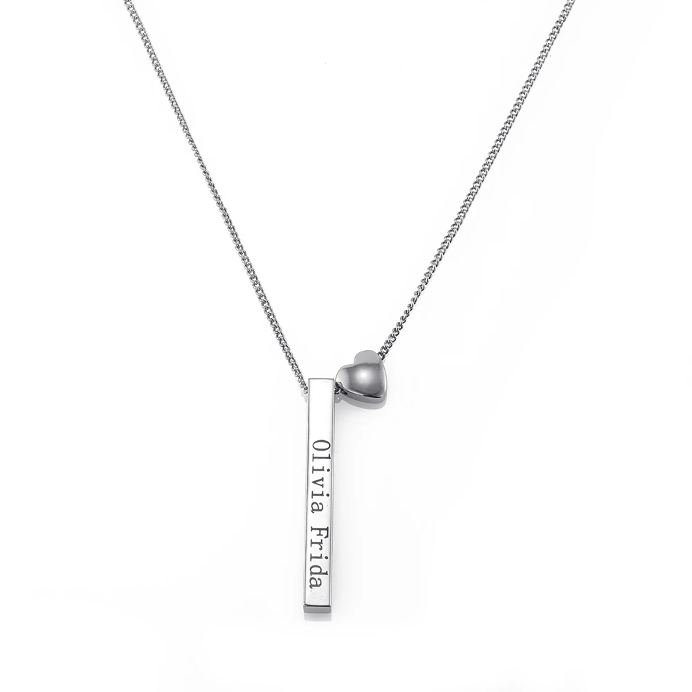 Lateefah Personality Letter Custom Name Fashion Necklace Tiny Dainty Heart Initial Necklaces Women Accessories Ladies Jewelry