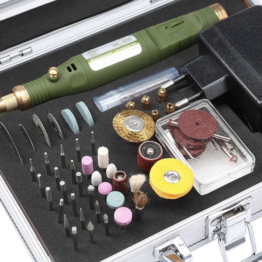 80 in 1 Multifunctional Mini Electric Drill Kit Dremel Rotary Tools Variable Speed Grinder Polish Sanding Tool Set Engraving Kit ► Photo 3/5