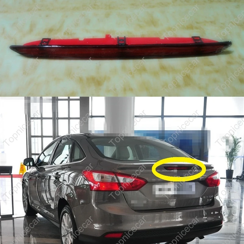1 шт. высокий кронштейн третья Стоп лампа 3 й тормозной свет красный для Ford Focus 2012
