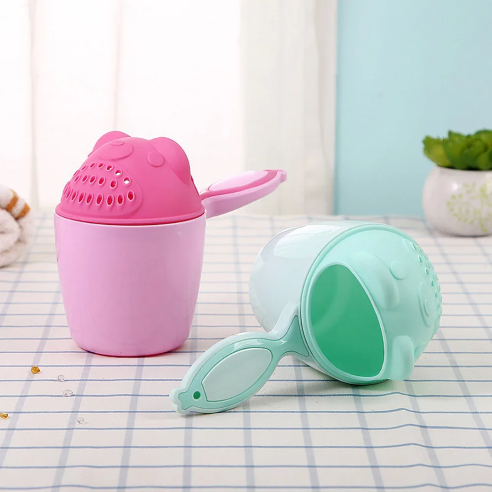 Baby Shampoo Cup Children Shower Spoon Shampoo Cup Children Bathroom Water Shampoo Toothbrush Wash Cup Bath Toys