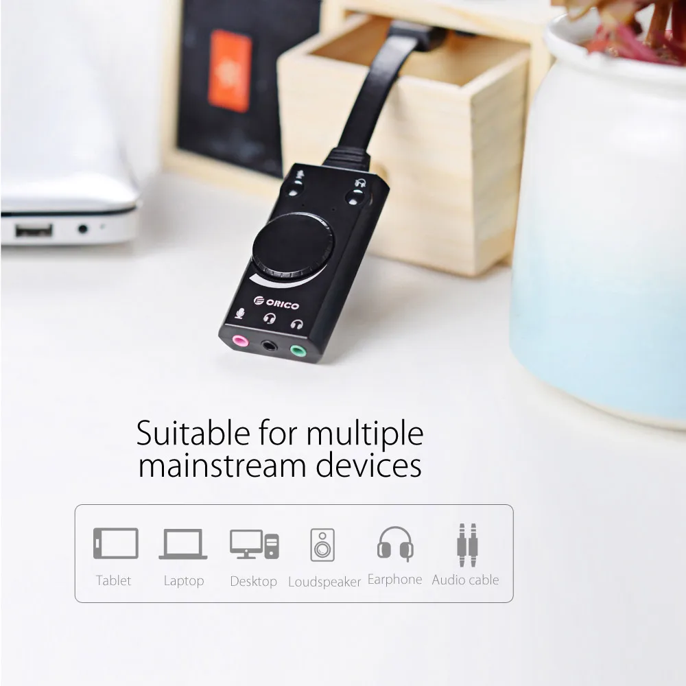 ORICO SC1 Внешний USB звуковая карта стерео Микрофон Динамик аудио Jack 3.5 мм Кабель