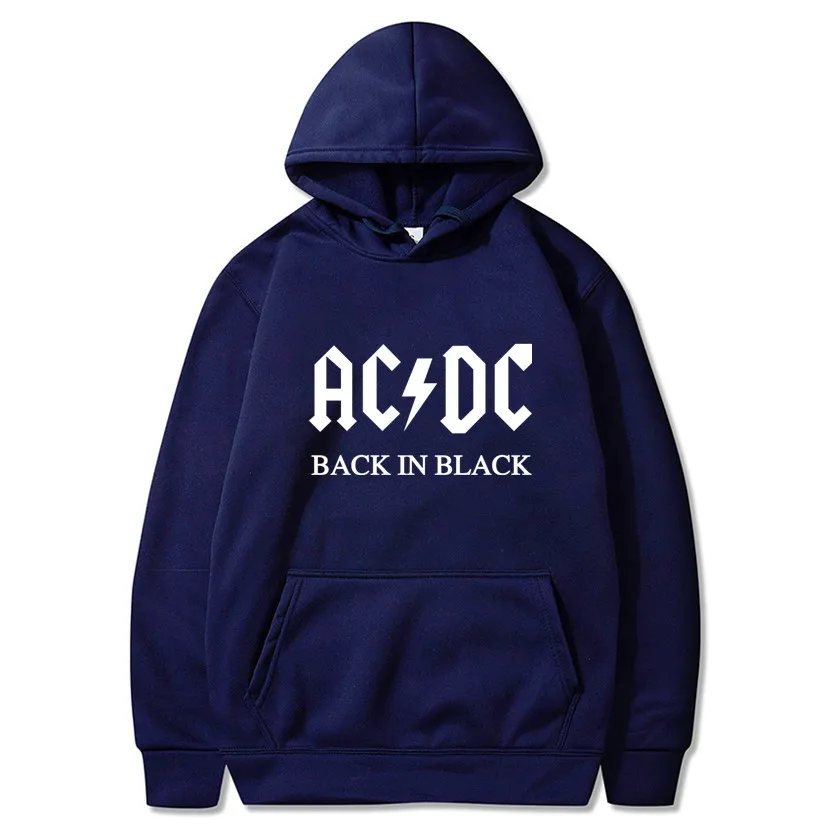 AC DC Толстовка Мужская Хип-Хоп рок-группа ACDC черные толстовки Мужские Женские повседневные уличные куртки с капюшоном весенние зимние топы