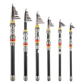 

1pc Super Light Carbon Portable Telescopic Pole Saltwater Casting Spinning Fish Pole Hand Sea Fish Tackle Hot Sales