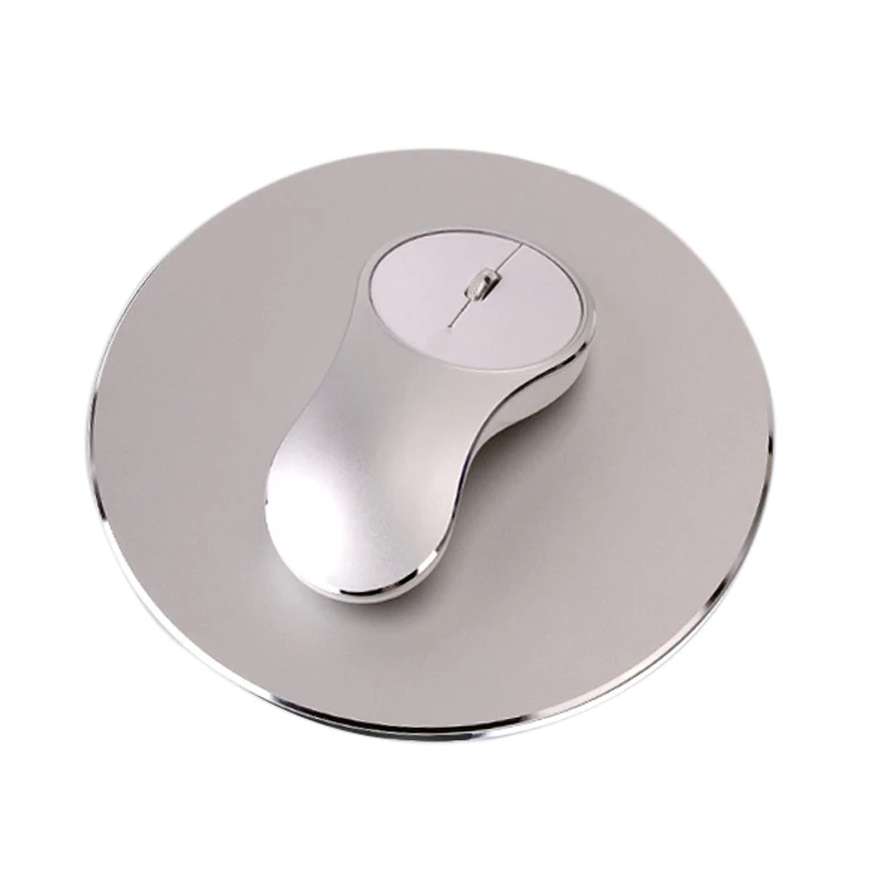 

Aluminum Alloy Wireless 2.4Ghz Wifi Mouse USB Rechargeable Office Work Mouse For Windows 8 Win10 Laptop LCC77
