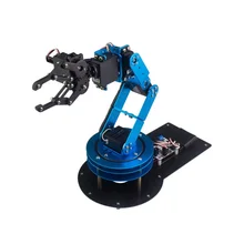 Industrial 6DOF Robot Arduino Servo Arm Unassembled Remote Control Educational RC Parts Robot 17dof biped robotic educational robot humanoid robot kit servo bracket f17326