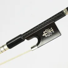 Топ модель серебряный Плетеный углеродного волокна 4/4 Скрипка Лук