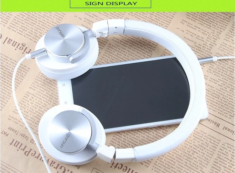 DEEP BASS Headset Music Stereo Headphones Foldable 3.5mm Wired Mic for All Phone Computer PC Laptop 