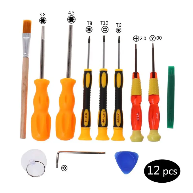 

12 in 1 Professional Repair Tool Kit Screwdriver Multitool Hand Prying Tools for Nintendo Switch NS Xbox360 Game Controller