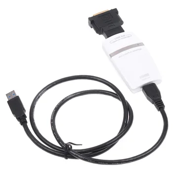 

USB 3.0 to HDMI Adapter Graphics and Gigabit Ethernet Adapter Multi Display Cable HD 1080P for PC Notebook Projector HDTV