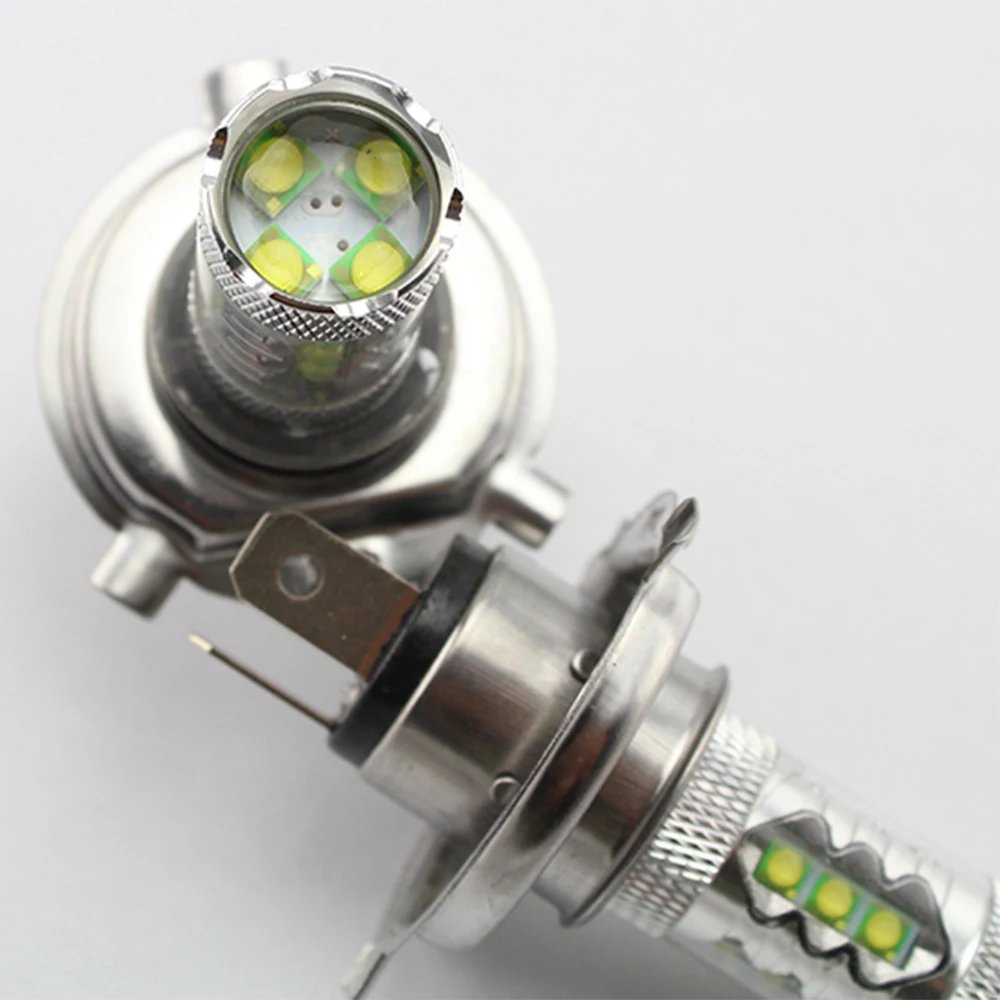 YM E-яркий из 2 предметов H4 16 SMD 3535 80 Вт Hi/короче спереди и длиннее сзади) светодиодный фары Противотуманные огни лампы Авто Противотуманные фары белый стайлинга автомобилей 12V 24V бесполярности