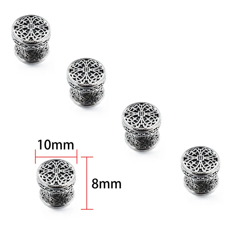 HAWSON Vintage Mens Tuxedo Studs Wiped Black Oil Premium Quality Cross Studs Button for Gentlemen Suit Shirt