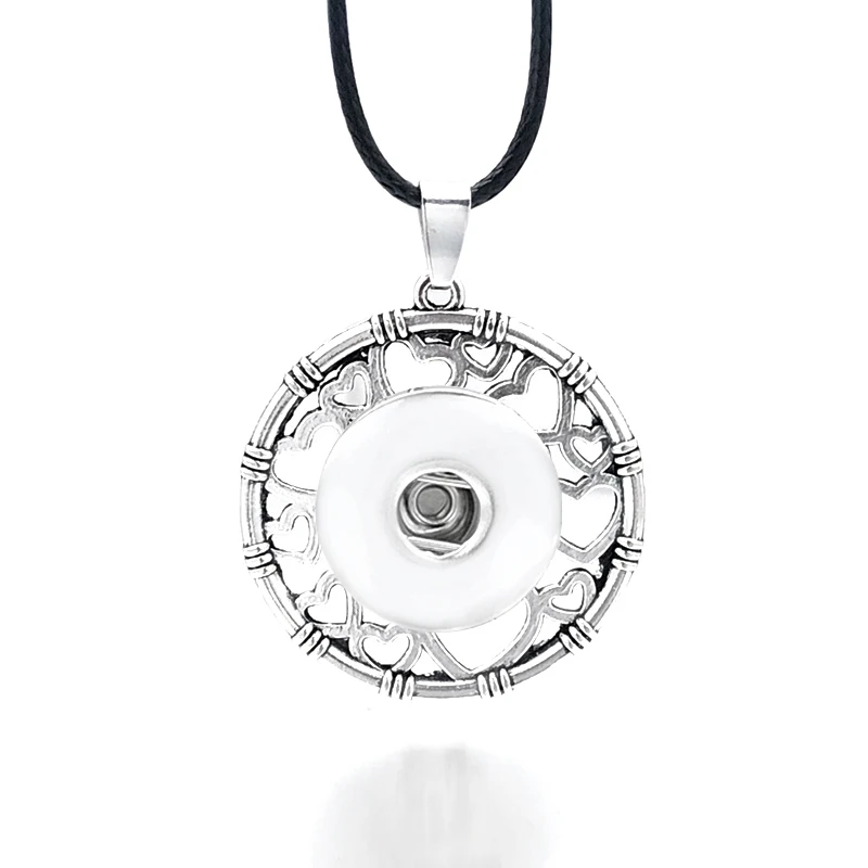 Hot Fashion Interchangeable Flower Ginger Necklace 023 Fit 12mm 18mm Snap Button Pendant Charm Jewelry For Women Gift | Украшения и