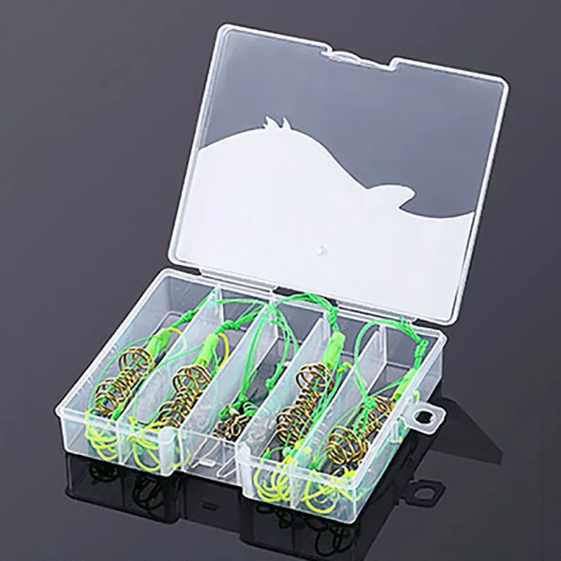 4 шт. рыболовный крючок для рыбалки крючок для наживки рыбы приманка Упаковка из пластиковой коробки комбинация